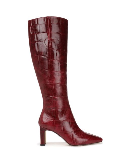 Sam Edelman Red Sylvia 2 Leather Tall Boots