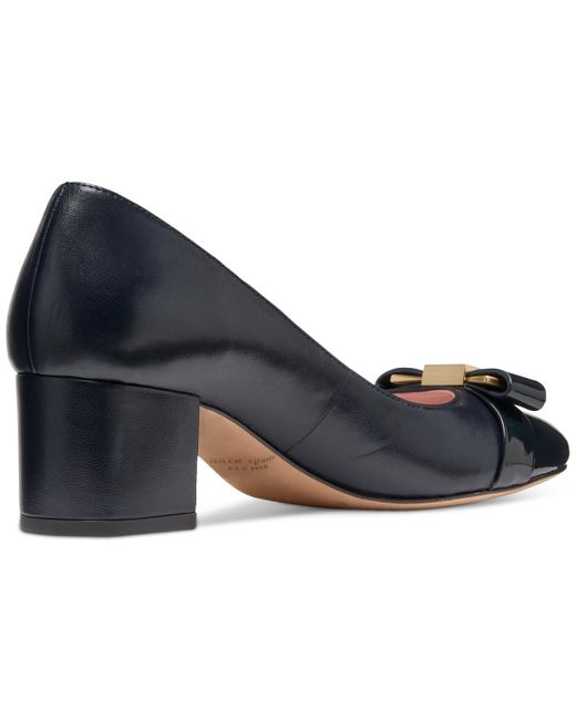 Kate Spade Blue Bowdie Slip-on Embellished Pumps