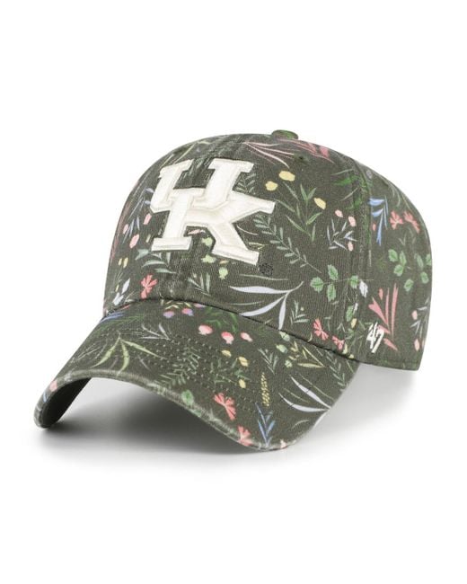 '47 Green Moss Kentucky Wildcats Verbena Clean Up Adjustable Hat