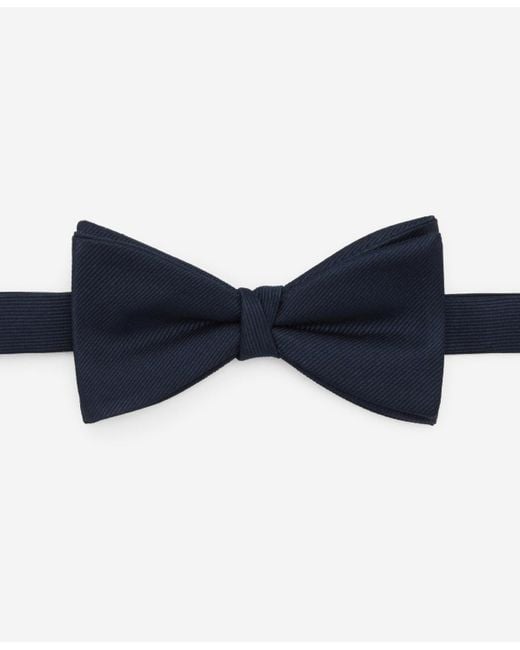 Mango Blue Classic Microstructure Bow Tie for men