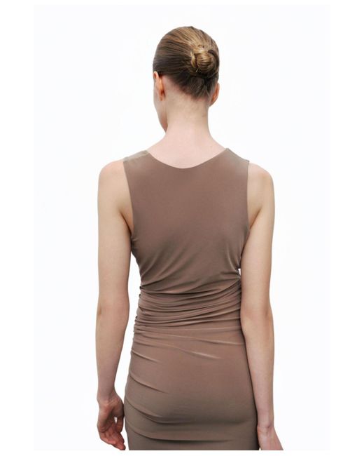 Nocturne White Midi Dress