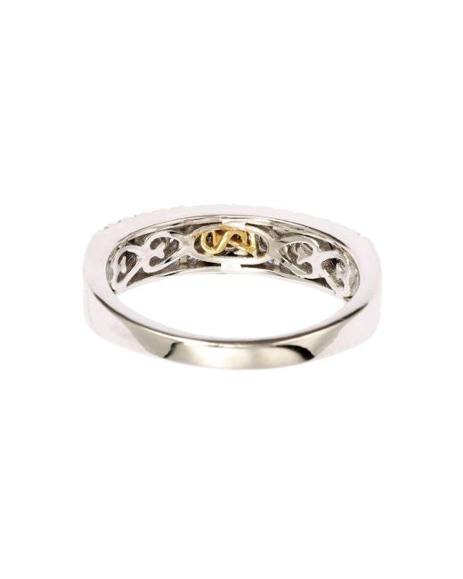 SUZY LEVIAN NEW YORK Suzy Levian Sterling Silver Sapphire & Created White Sapphire Color-pop Half Band Ring