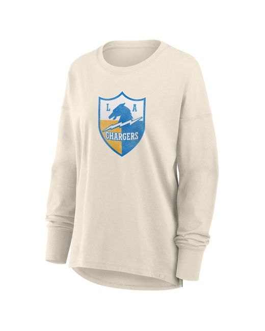 Fanatics White Los Angeles Chargers Dove Legacy Long Sleeve T-shirt