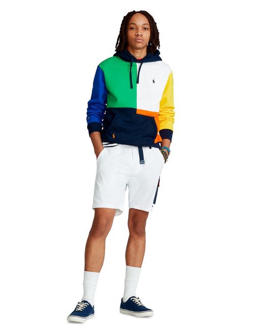 Polo Ralph Lauren Color-blocked Fleece Hoodie for Men | Lyst
