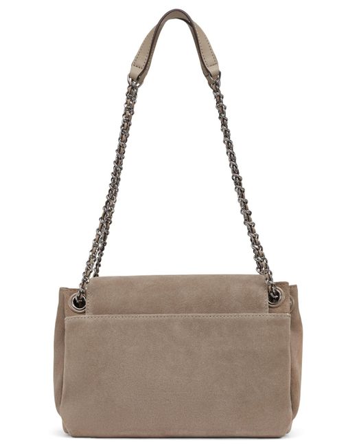 Karl Lagerfeld Gray Bridgette Medium Shoulder Bag
