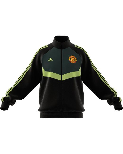 Adidas Black Manchester United X Stone Roses 2023/24 Urban Purist Woven Full-zip Track Jacket for men