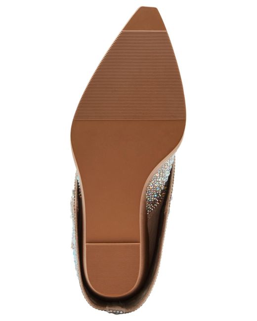 Madden Girl Gray Joe Rhinestone Cuffed Wedge Western Dress Booties