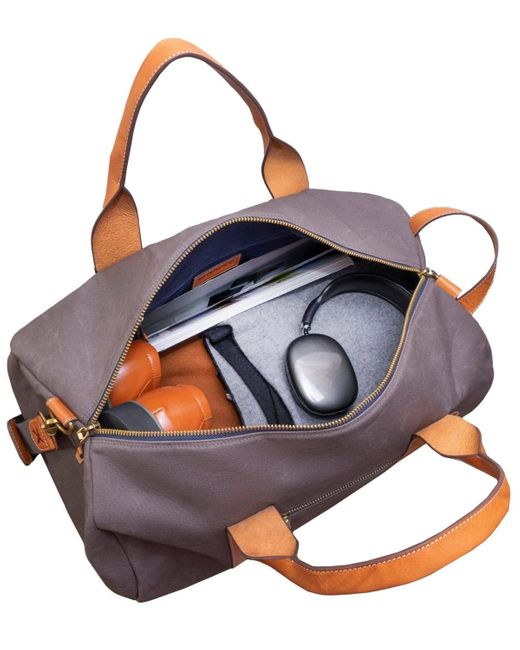 Boarding Pass Blue Voyager 21" Waxed Canvas Duffel