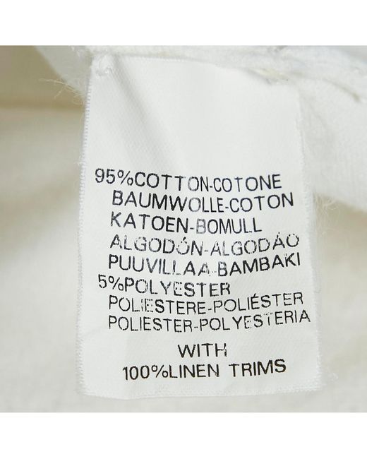 Pre-owned Burberry White Beige Silk Buttoned A-line Sleeveless Shirt Blouse