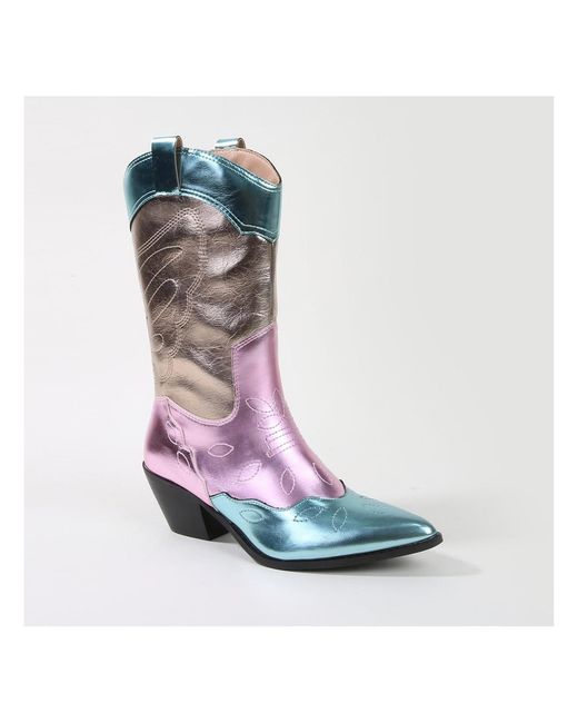 BERNESS Blue Myrtle Western Boots