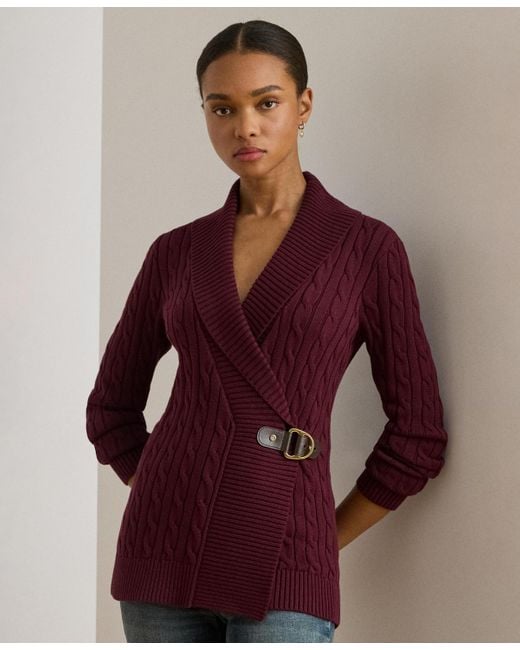 Ralph Lauren Macys Womens Red Sweaters Lauren Ralph Lauren Women's