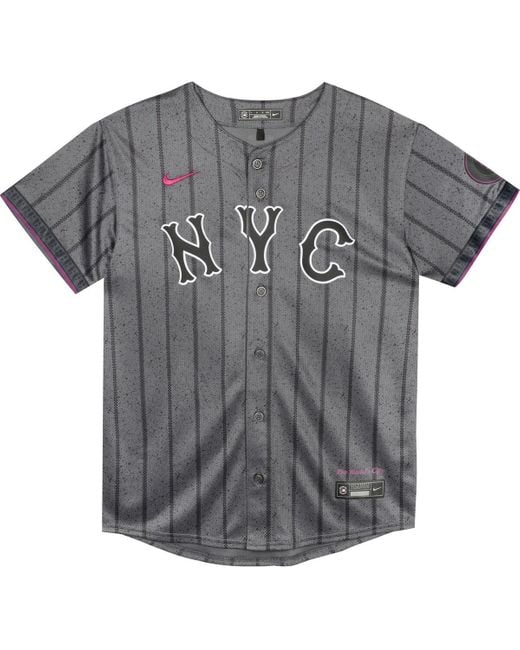 Nike Preschool Pete Alonso New York Mets 2024 City Connect Limited Player Jersey in Gray for Men