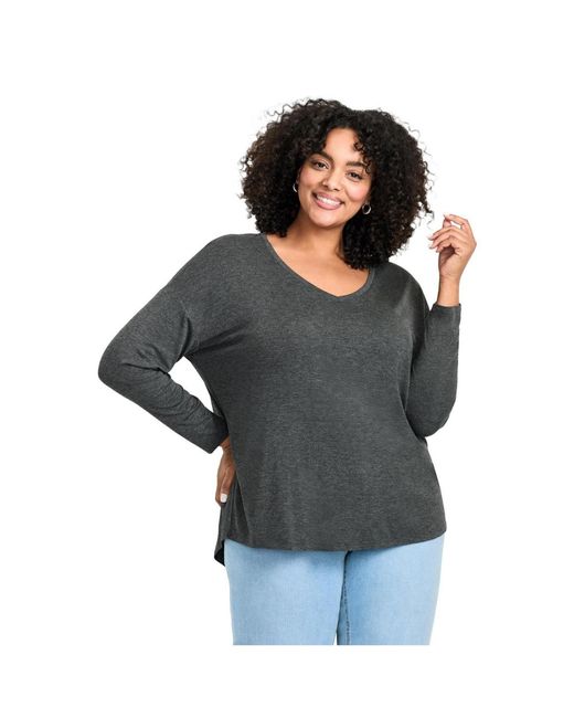 Avenue Black Taya Essential Top