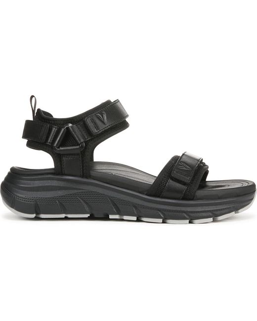 Vionic Black Walk Max Wanderer Walking Sandals