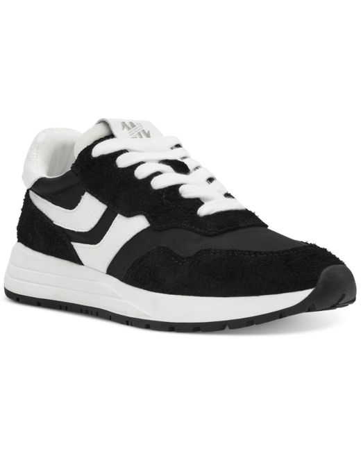 Steve Madden Black Burst Lace-up Retro jogger Sneakers