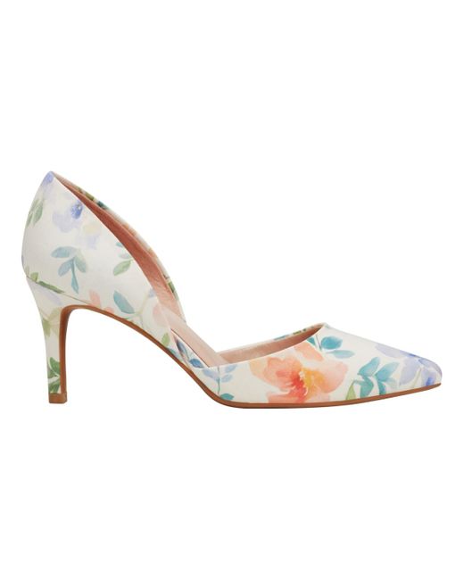 Bandolino White Grenow D'orsay Pointed Toe Pumps