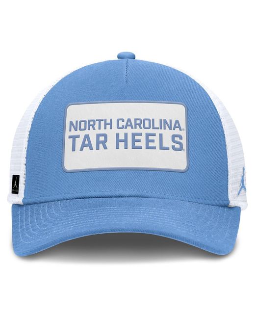 Nike Carolina Blue/white North Carolina Tar Heels 2025 On-field Rise Patch Trucker Adjustable Hat for men