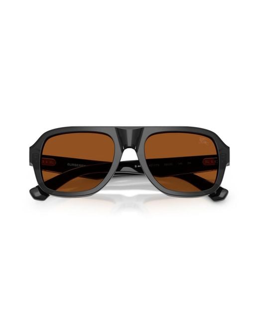 Burberry Brown Pilot Sunglasses for men