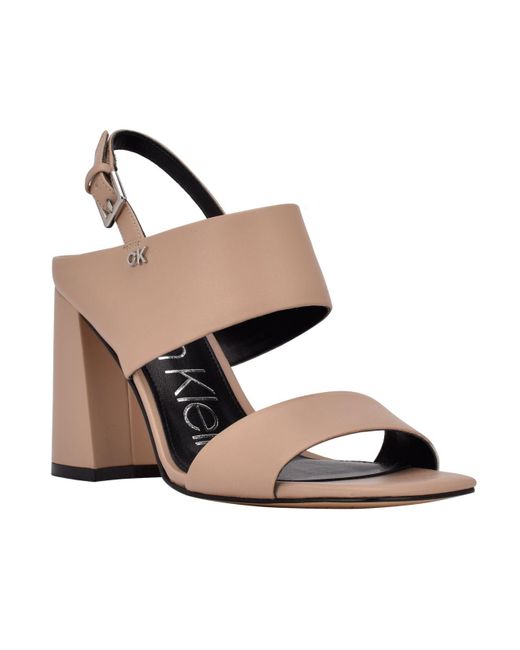 calvin klein block heel