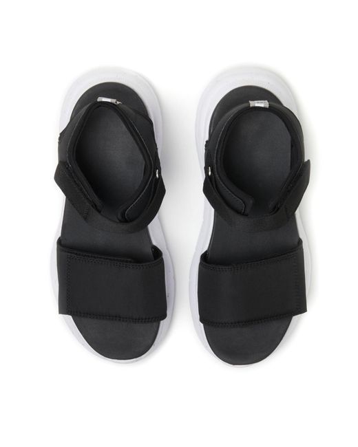 Dearfoams Black Odell Platform Sandal