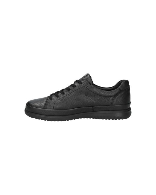 Mephisto Black Thomas Leather Sneaker for men