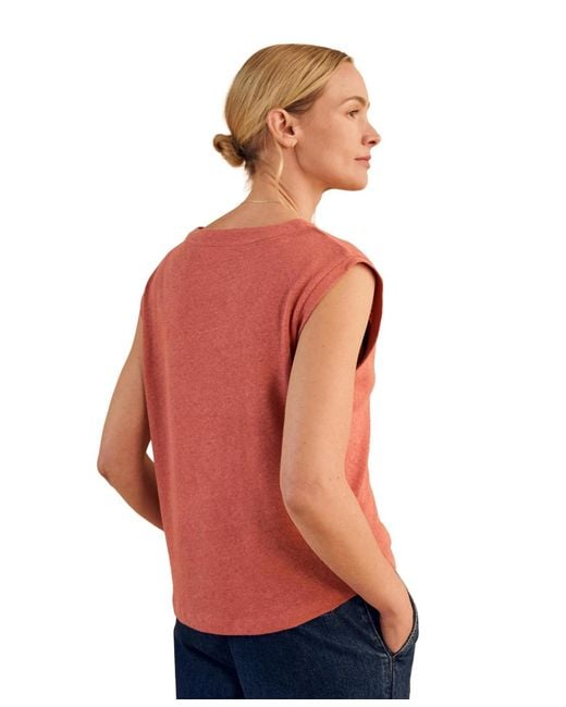 Celtic & Co. Red Button Through Top
