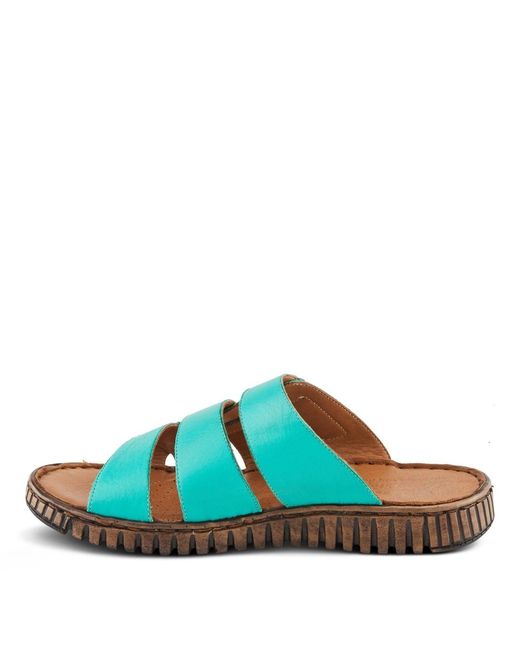 Spring Step Blue Olly Slides