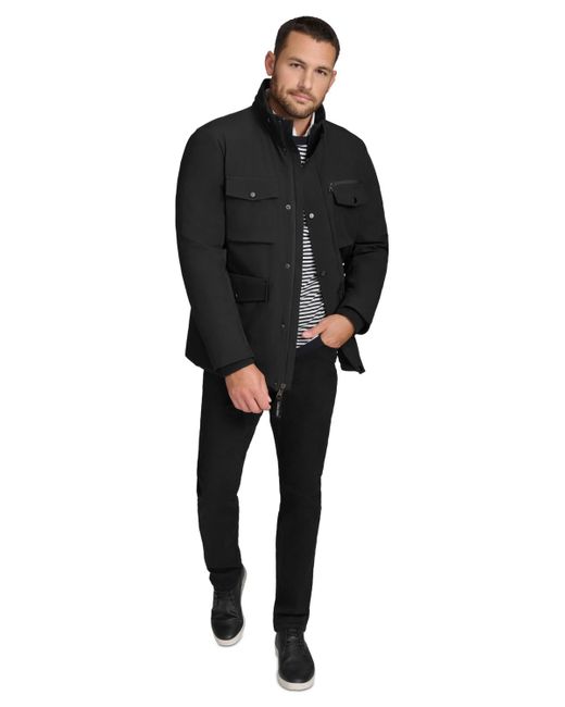 Calvin Klein Black Technical Field Jacket for men