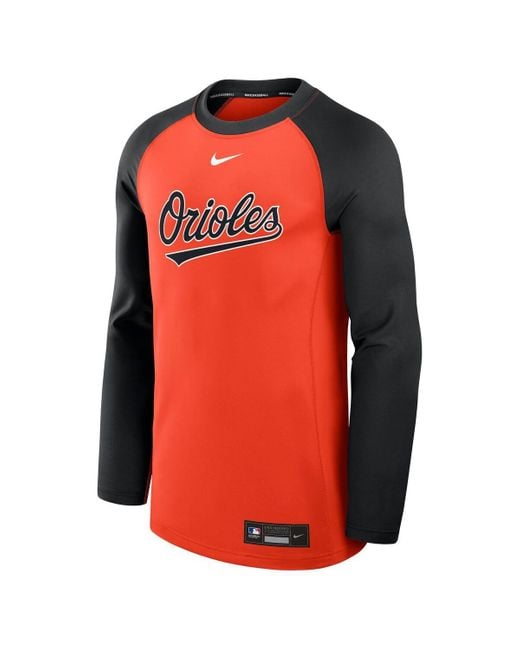 Nike Men's Orange/black Baltimore Orioles Authentic Collection