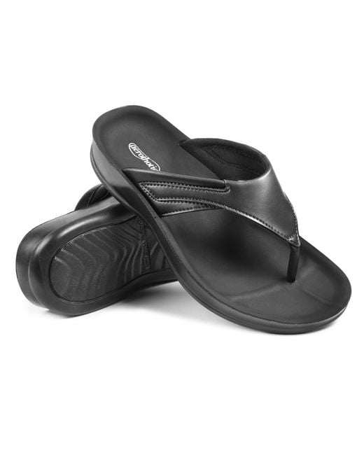 AEROTHOTIC Black Algiz Comfortable Sandal