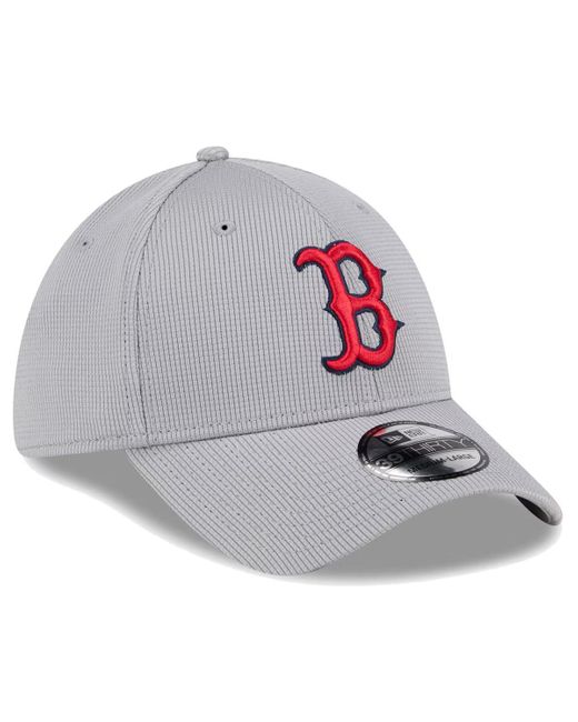 KTZ Gray Boston Red Sox Active Pivot 39thirty Flex Hat for men