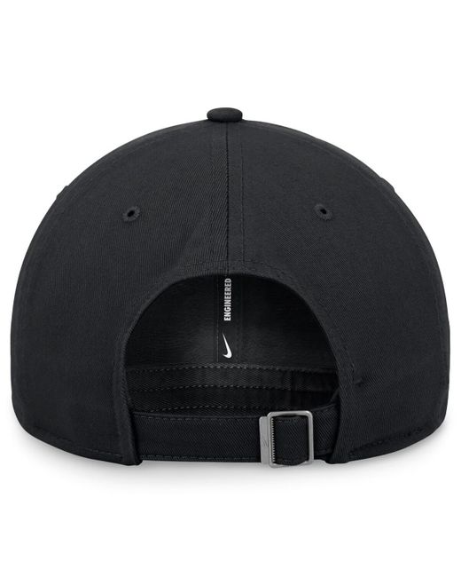 Nike Black Colorado Rockies Evergreen Club Adjustable Hat for men