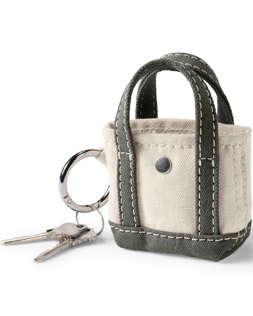 Lands' End Multicolor Mini Canvas Tote Charm