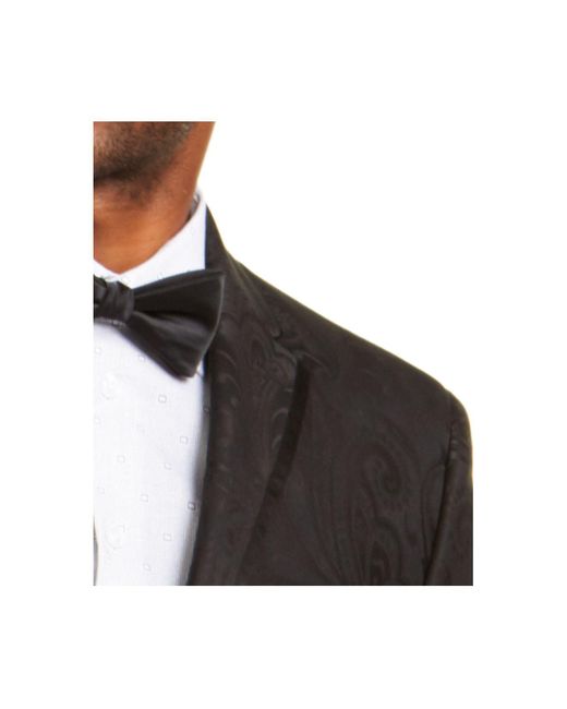 Sean John Satin Classicfit Black Paisley Suit Jacket for Men Lyst