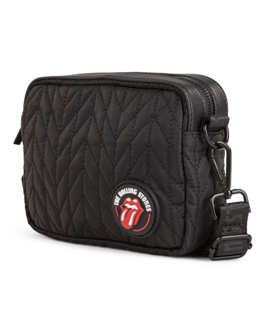 The Rolling Stones Iconic Collection Quilted Crossbody Bag in