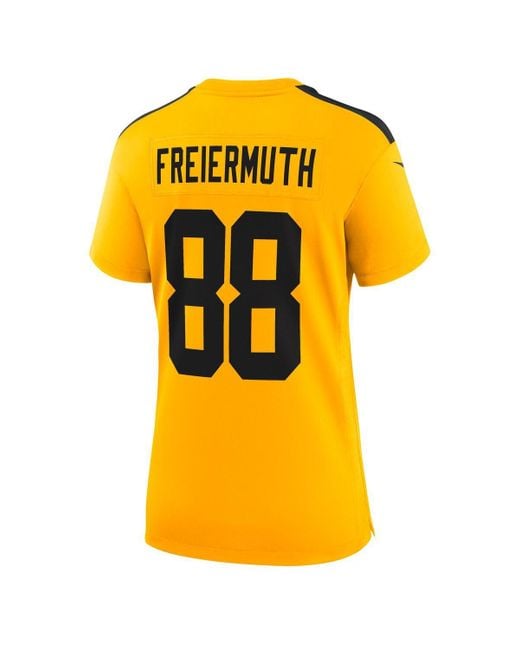 Nike Yellow Pat Freiermuth Pittsburgh Steelers Alternate 1933 Throwback Game Jersey