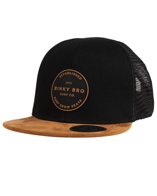Binkybro Black Peniche Snapback Hat for men