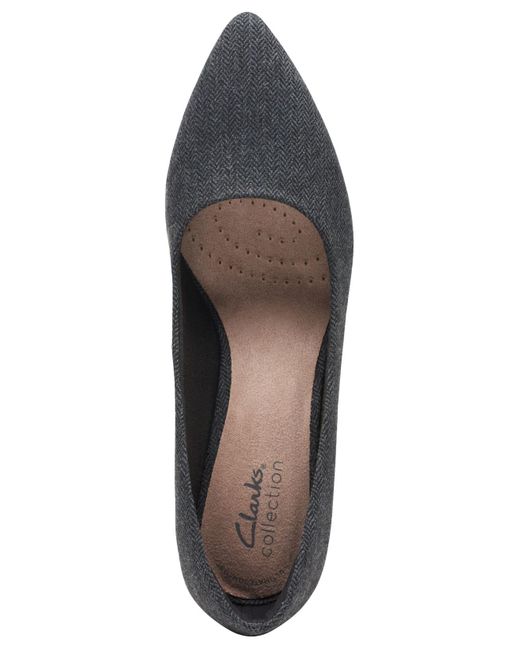 Clarks Teresa Step Blockheel Comfort Pumps in Black Lyst
