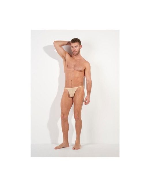 Hom Blue Plumes G-string for men