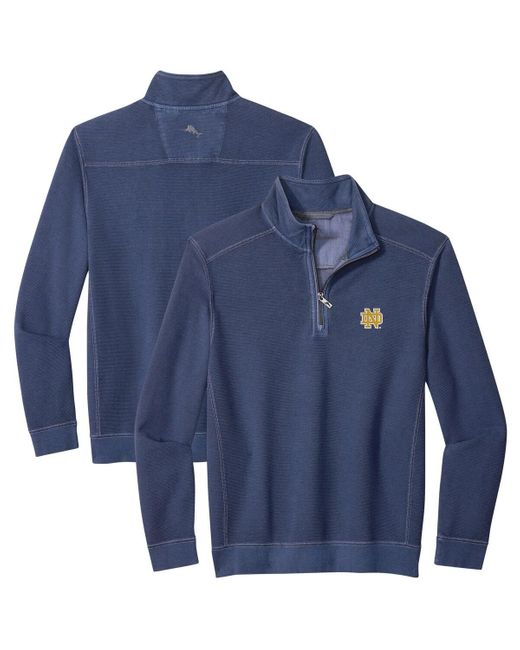 Tommy Bahama Blue Notre Dame Fighting Irish Montego Bay Half-zip Jacket for men