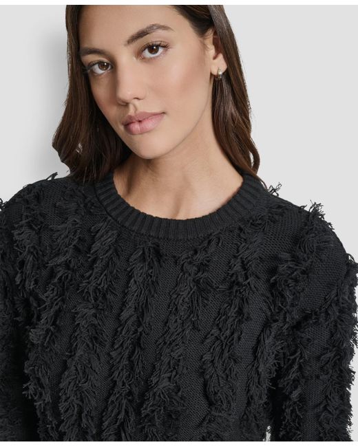 DKNY Blue Long Sleeves Sweater