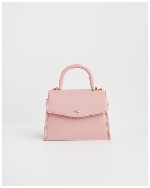 Fable England Pink Structured Mini Tote Bag