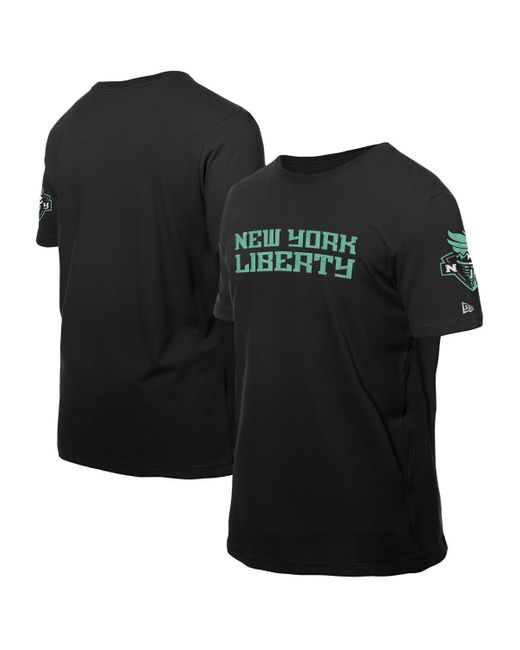KTZ Black Â New York Liberty Premium Wordmark T-shirt for men