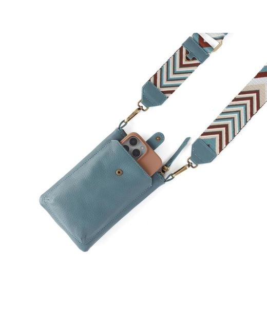 Hobo International Blue Cass Phone Crossbody