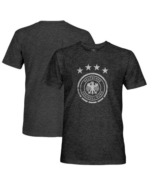 1863fc Black Germany National Team Mono Badge Vintage Tri-blend T-shirt for men
