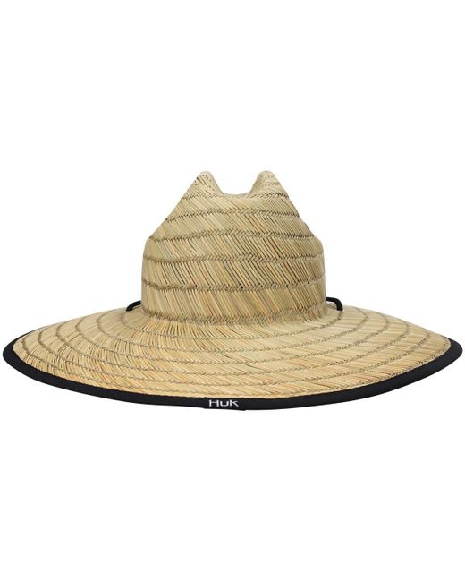 HUK White Running Lakes Tri-blend Straw Hat for men