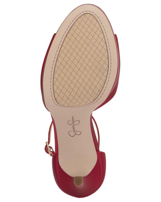 Jessica Simpson Red Sohilea Two-piece Platform Dress Sandals