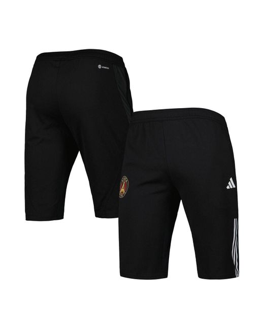 adidas Black Atlanta United Fc 2023 On-field Training Aeroready Half Pants  for Men | Lyst