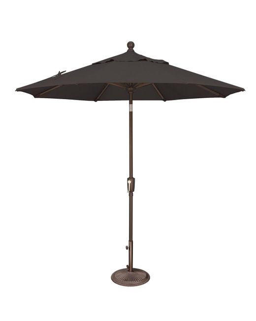 Mondawe Black 7.5ft Solefin Octagon Patio Umbrella