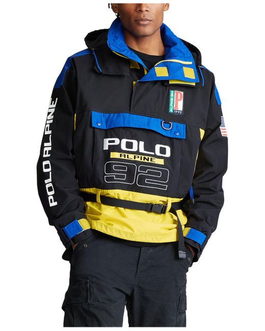 Polo Ralph Lauren Alpine Colorblocked Graphic Jacket in Black for Men | Lyst